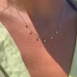 CASCADING DIAMOND STATION NECKLACE