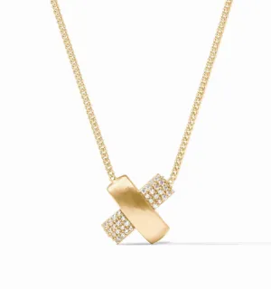 Catalina X Pavé Delicate Necklace