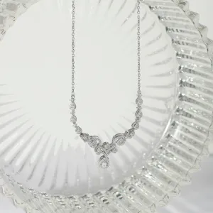 Celestial Cascade: Sterling Silver Double Hook Chain Pendant | SKU : 0003343142, 0003113868, 0003113844