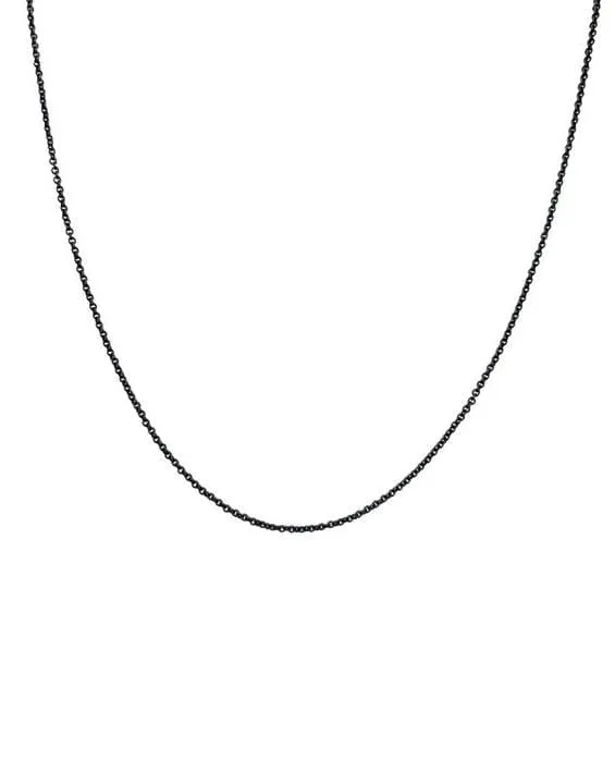 Charlie Black Steel Chain - 20in