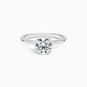 Classic 1 ct. Lab Diamond Solitaire Ring in 18K White Gold