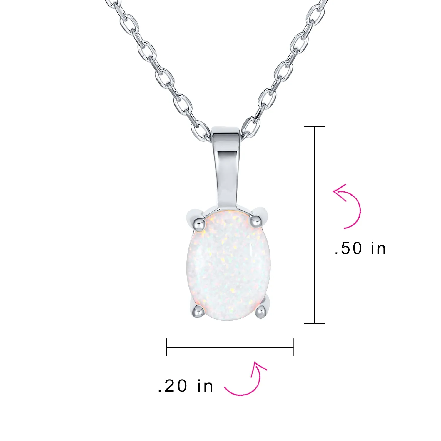 Classic Gemstone Oval Orange Opal Pendant Necklace in Rose Gold Sterling Silver