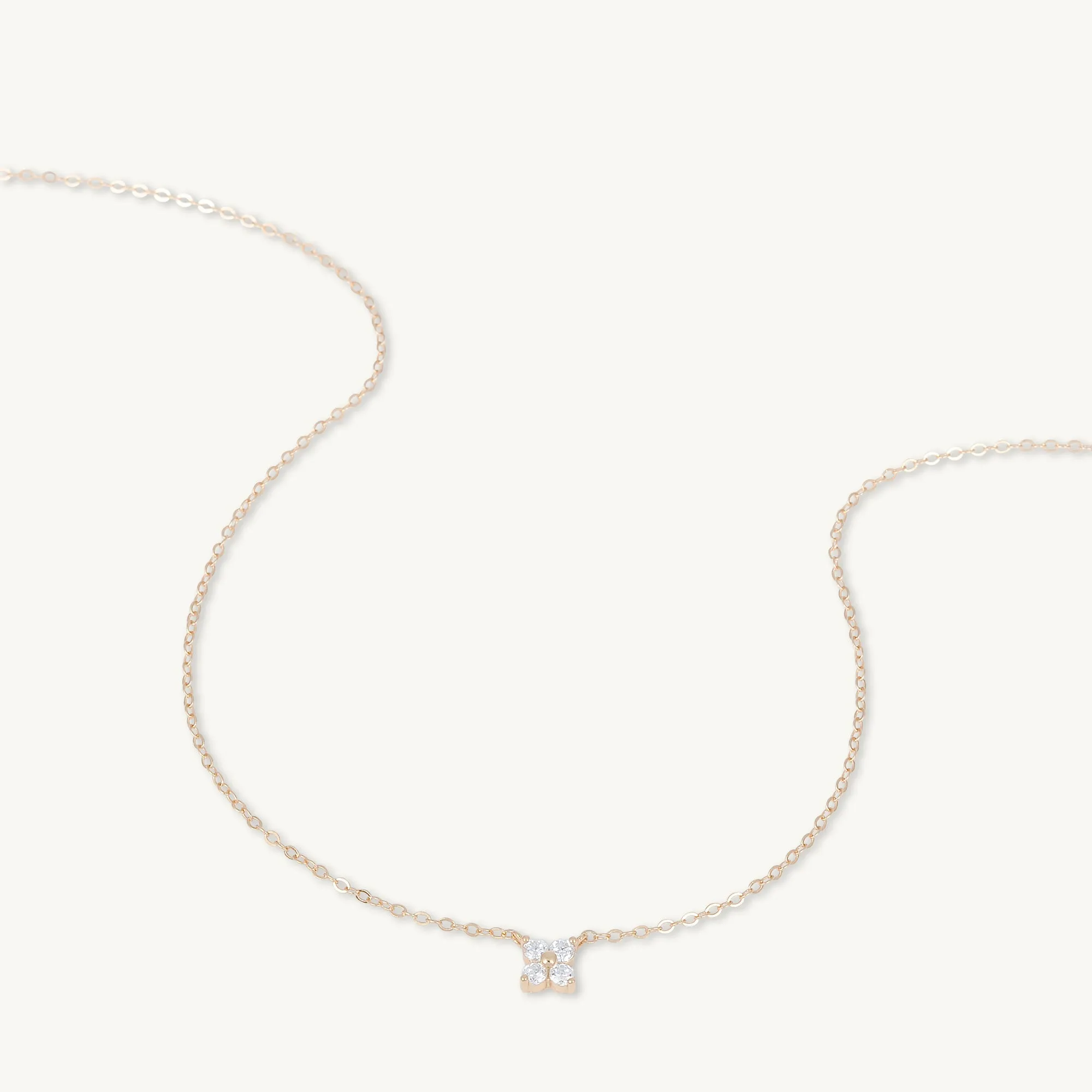 Clover Sapphire Chain Necklace