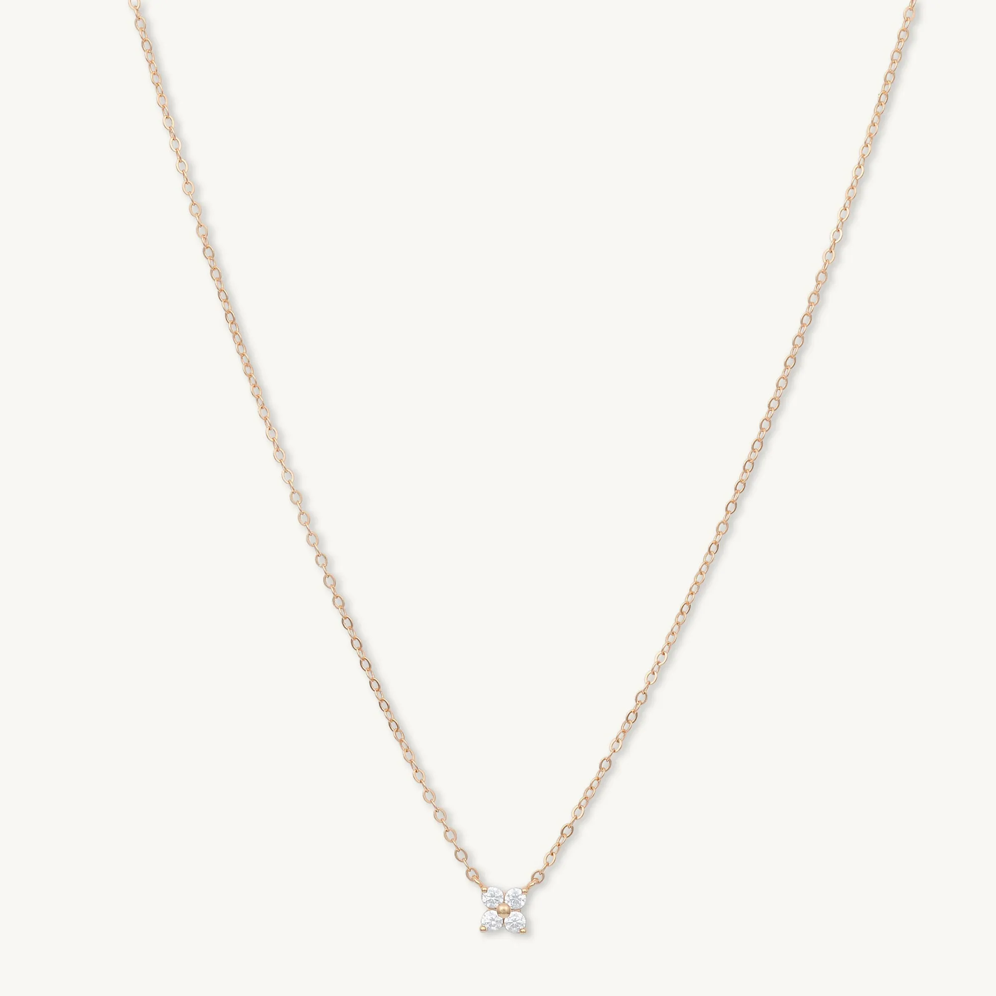 Clover Sapphire Chain Necklace