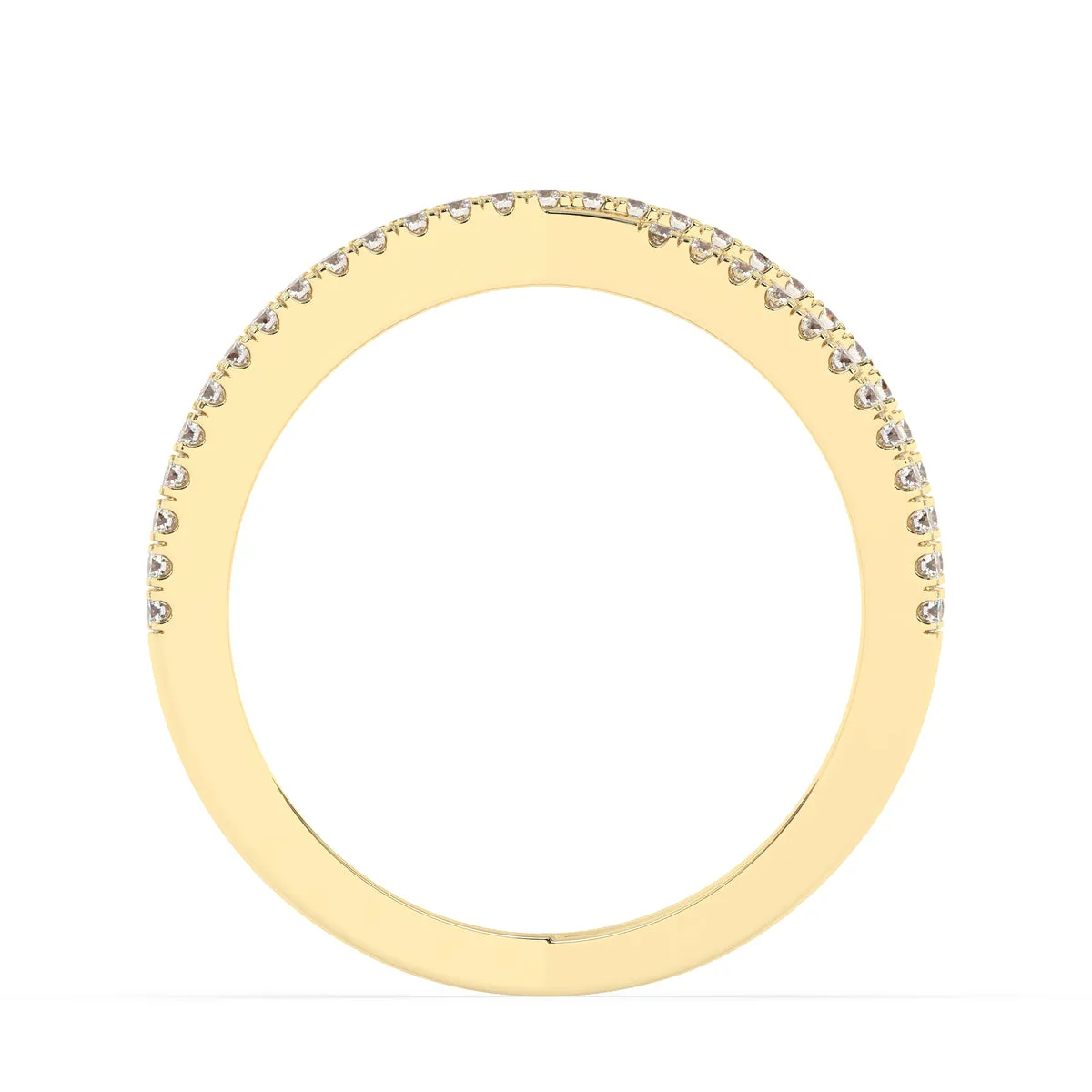 Crisscross Diamond Ring