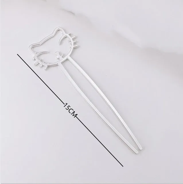 Crystal Twig Hairpin Set