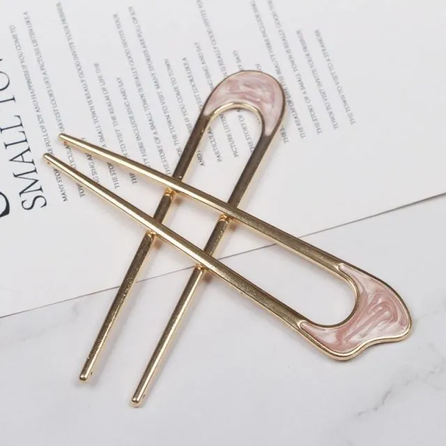 Crystal Twig Hairpin Set