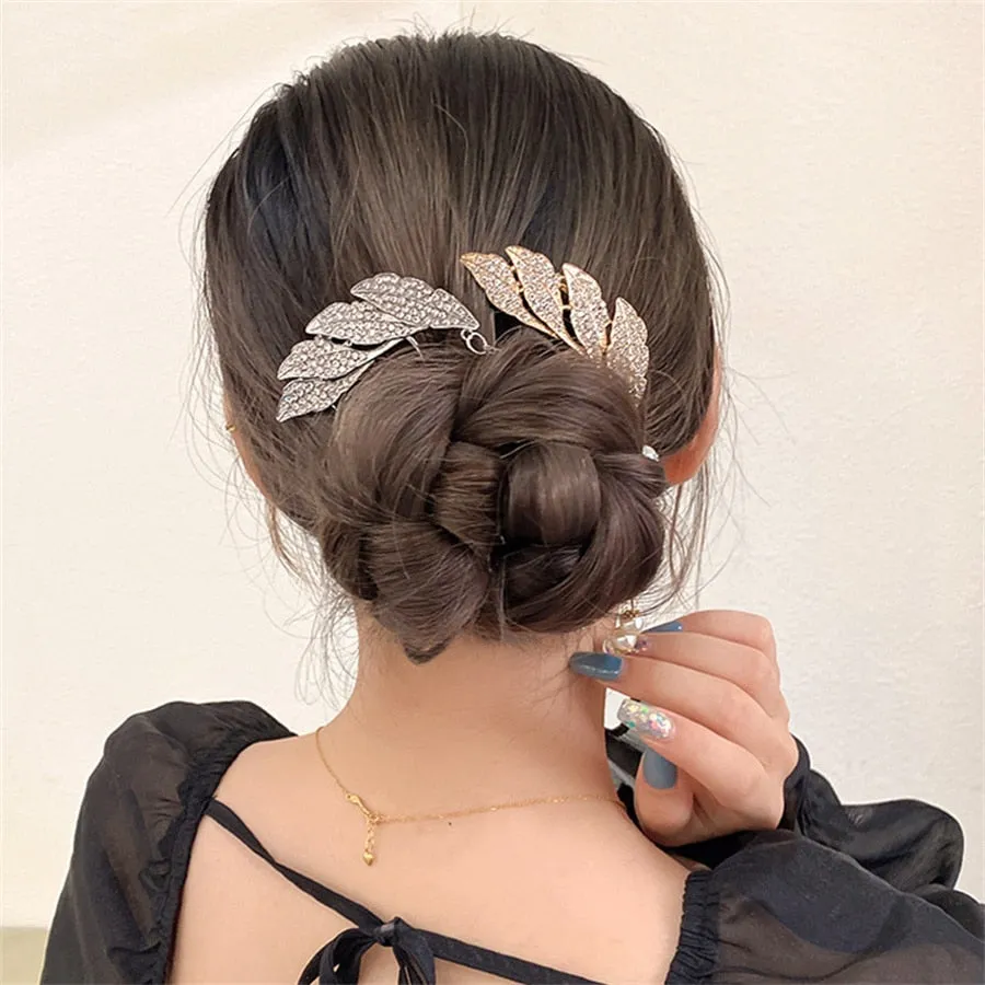 Crystal Twig Hairpin Set