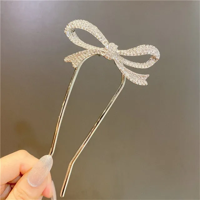 Crystal Twig Hairpin Set