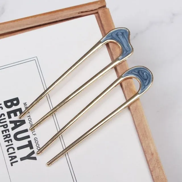 Crystal Twig Hairpin Set