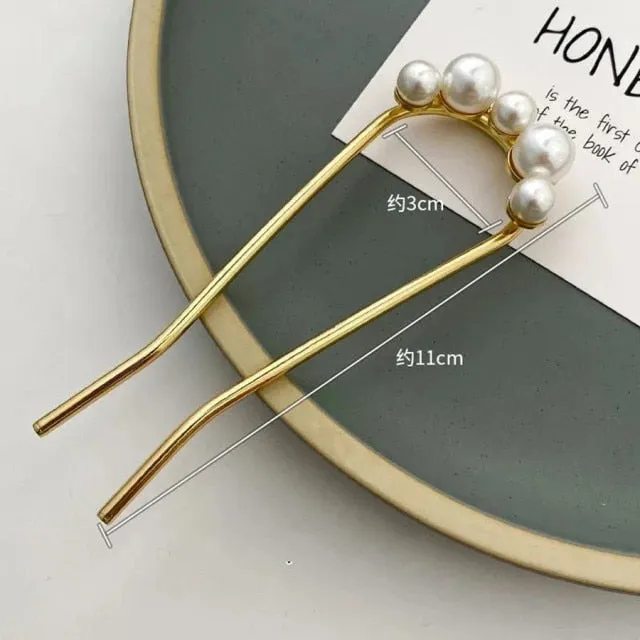 Crystal Twig Hairpin Set