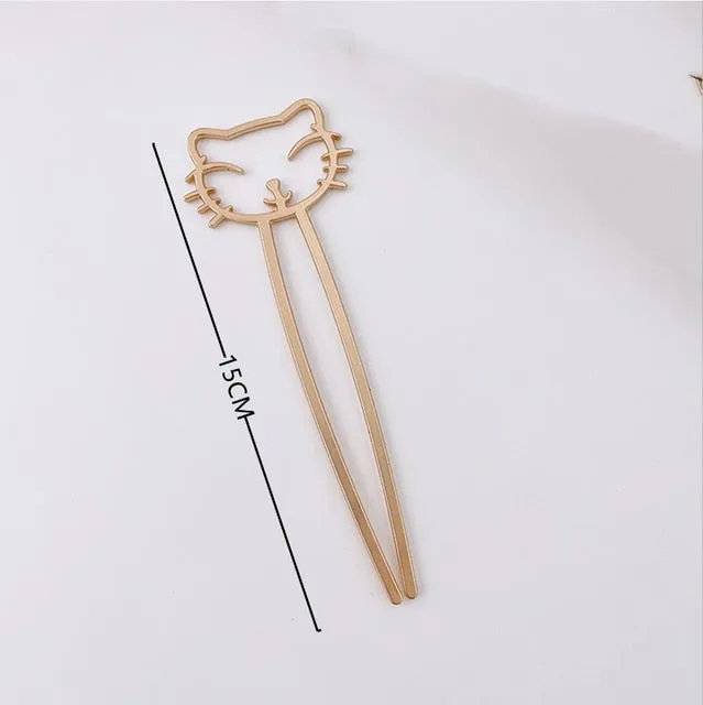 Crystal Twig Hairpin Set