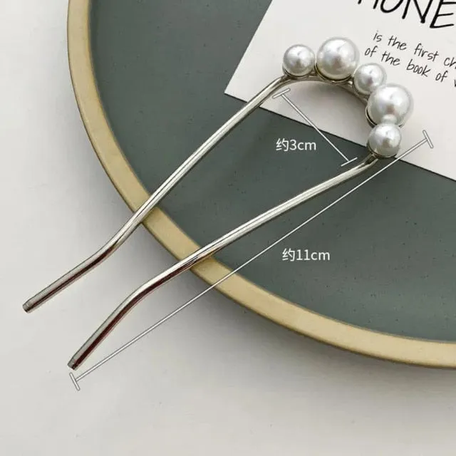 Crystal Twig Hairpin Set