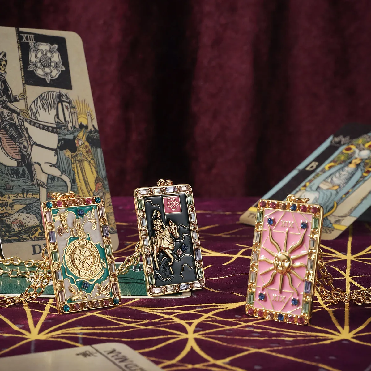 Death Tarot Card Necklace