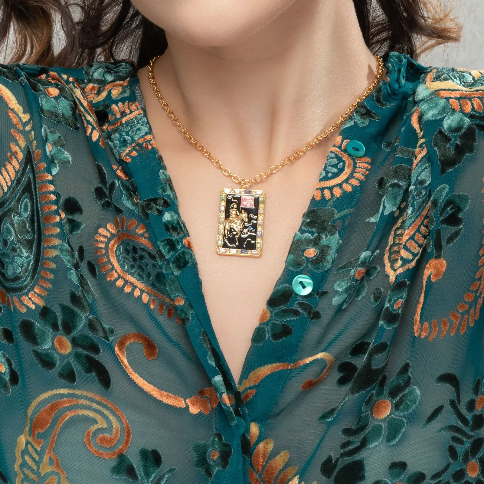 Death Tarot Card Necklace