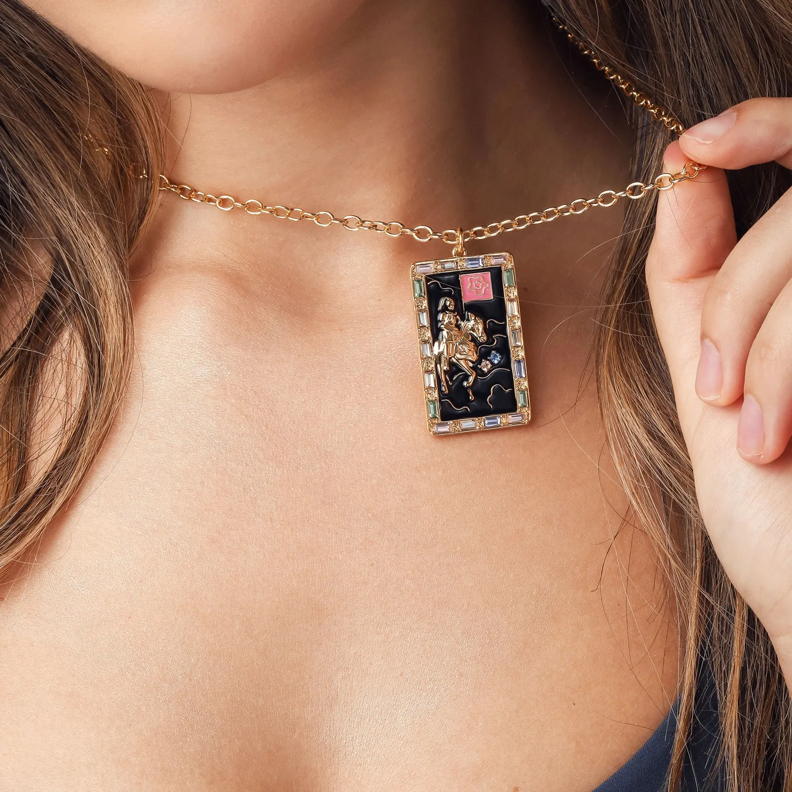 Death Tarot Card Necklace