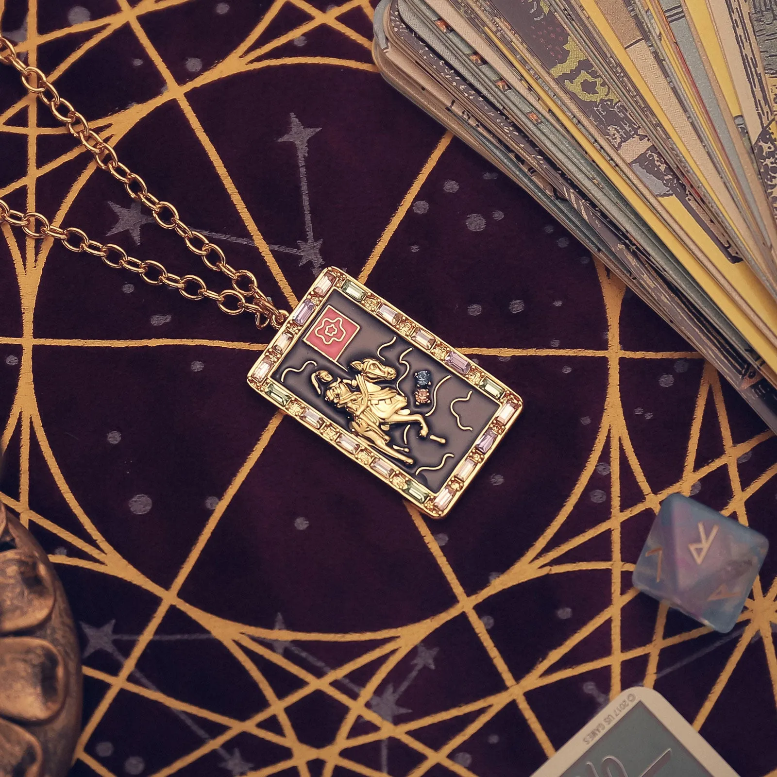 Death Tarot Card Necklace