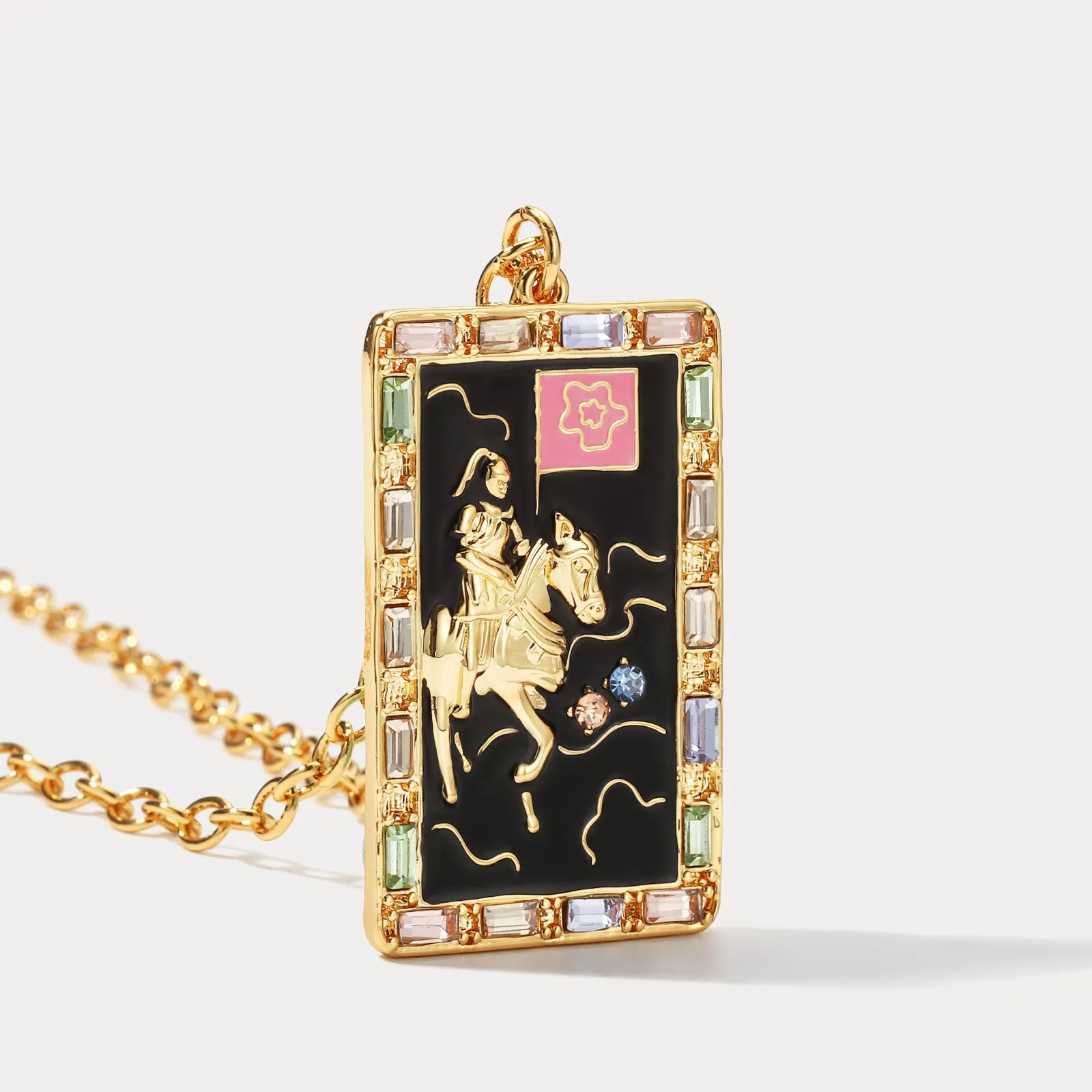 Death Tarot Card Necklace