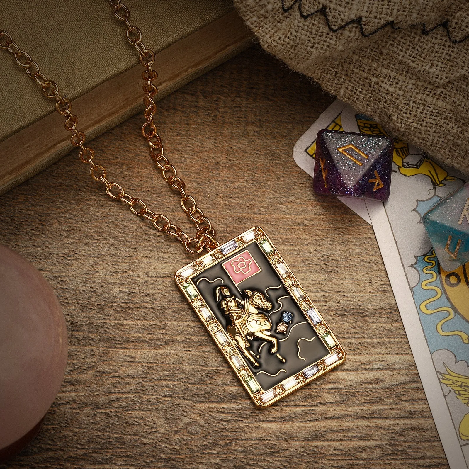 Death Tarot Card Necklace