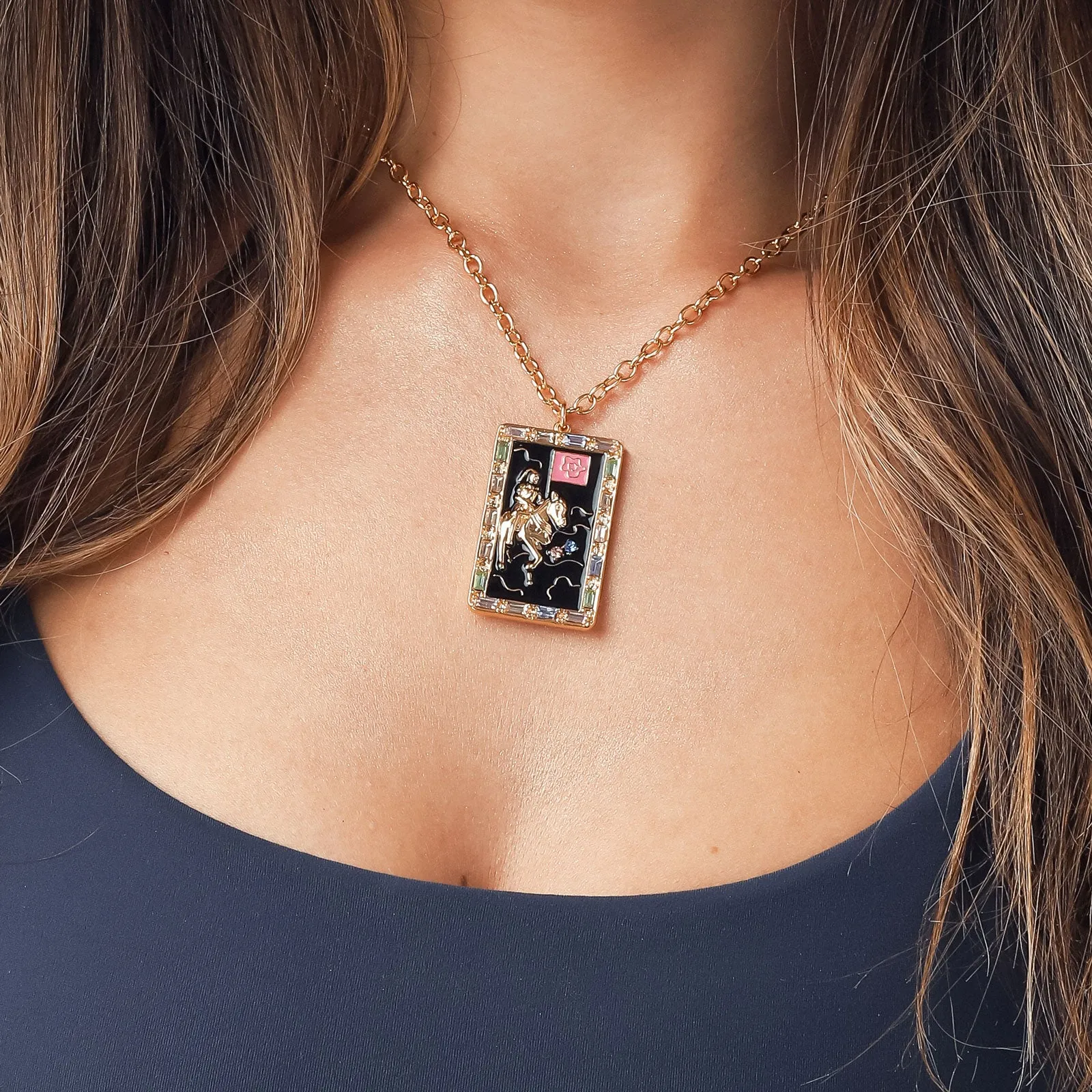 Death Tarot Card Necklace
