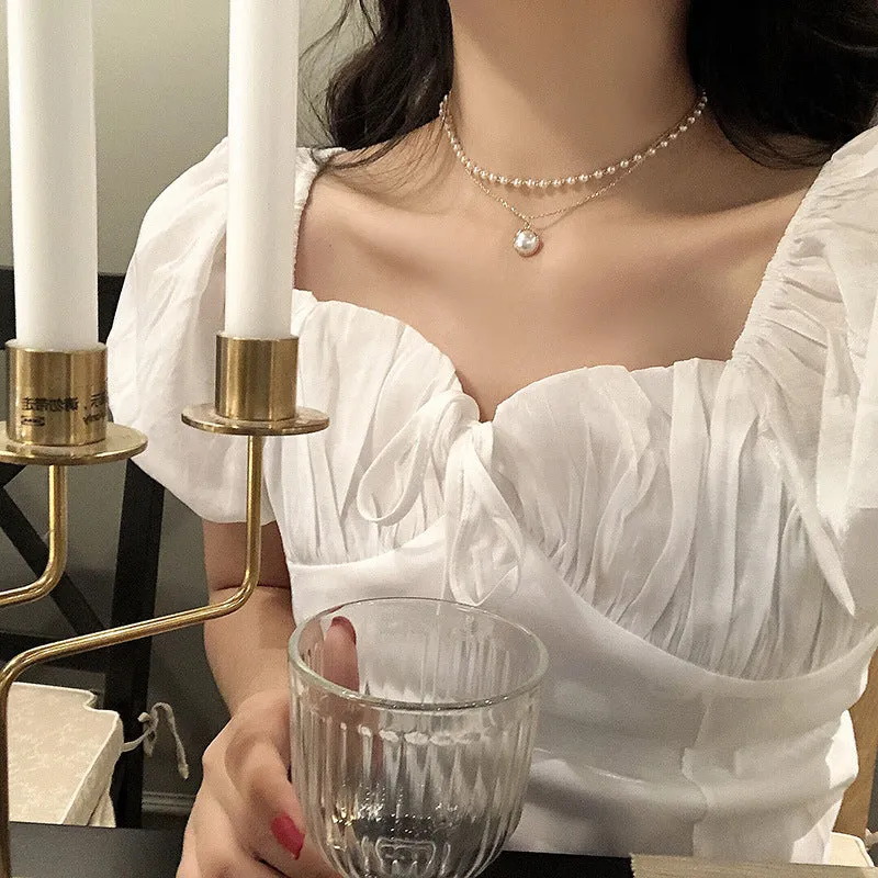 Delicate Baroque Pearl Necklace