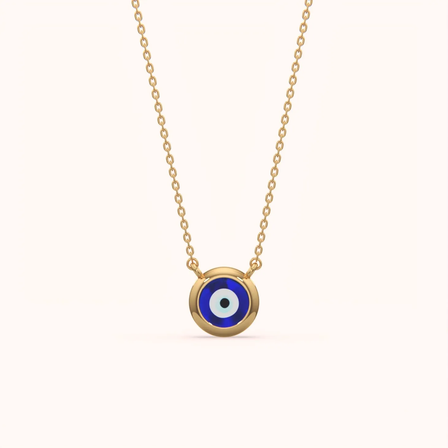 Delicate Evil Eye Pendant