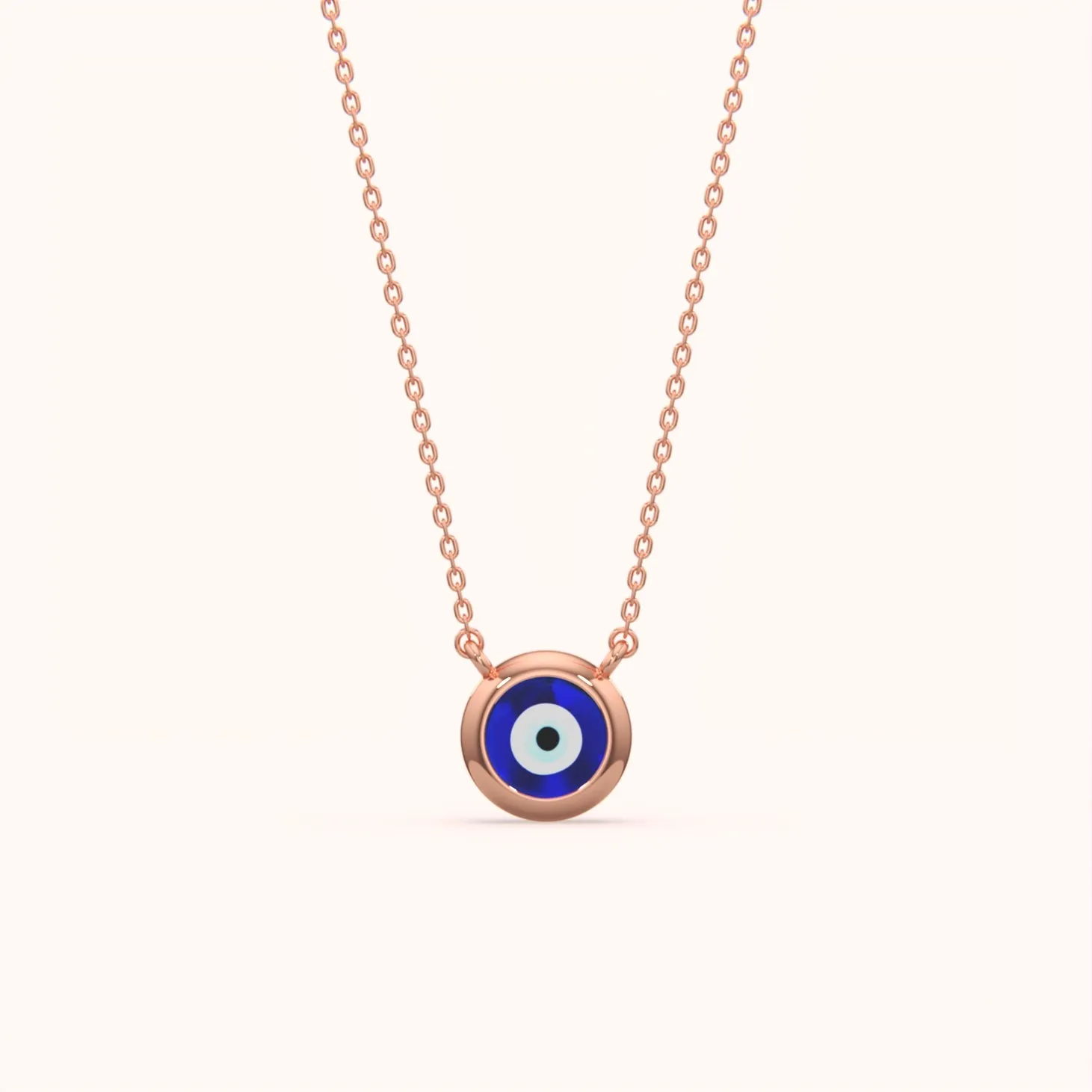 Delicate Evil Eye Pendant