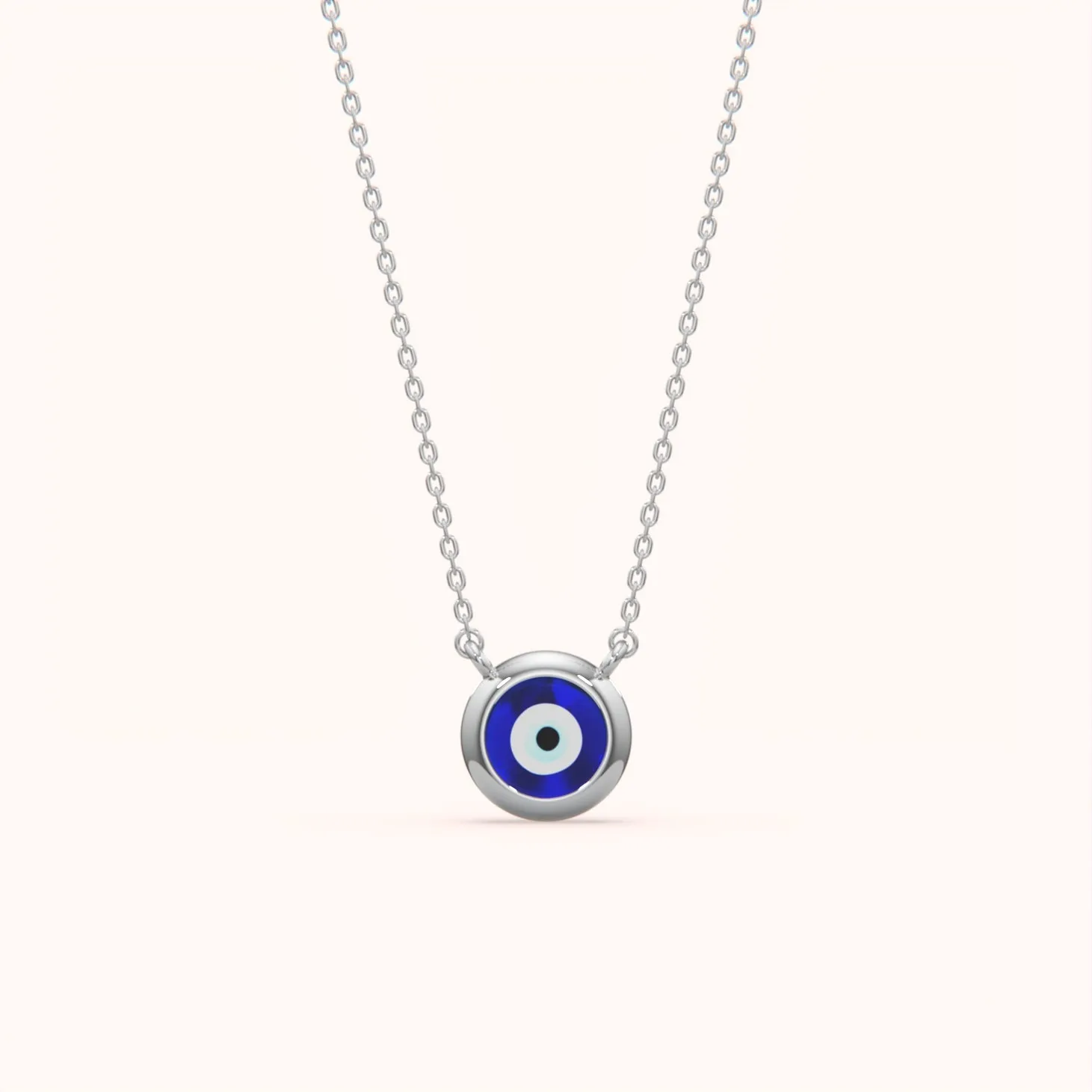 Delicate Evil Eye Pendant