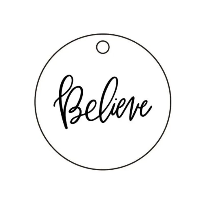 Delicate Inspirational Disc Pendant Necklace