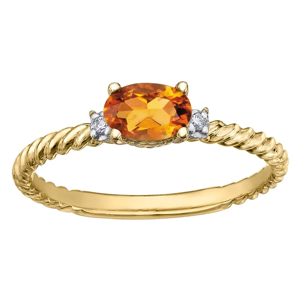 East-West Oval Gemstone Rings