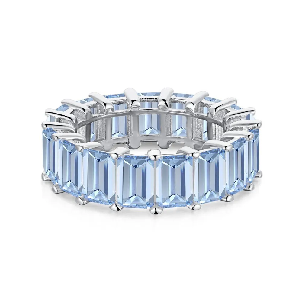 Emerald cut rings