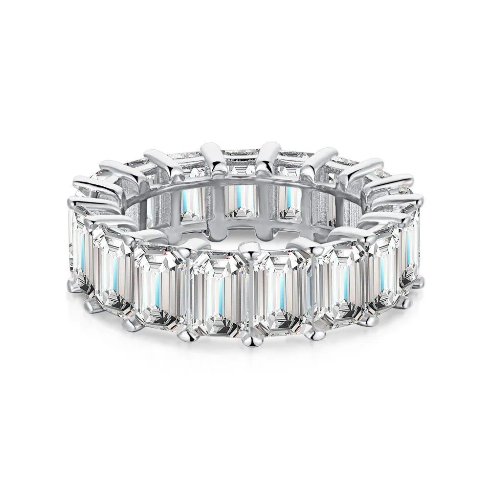 Emerald cut rings