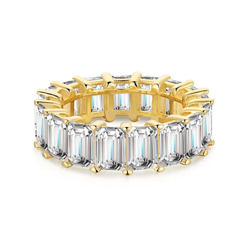 Emerald cut rings