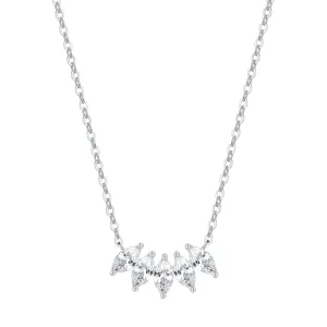 Gemstone Blossom Necklace Sterling Silver