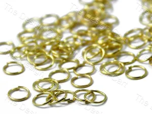Golden Brass Jump Rings