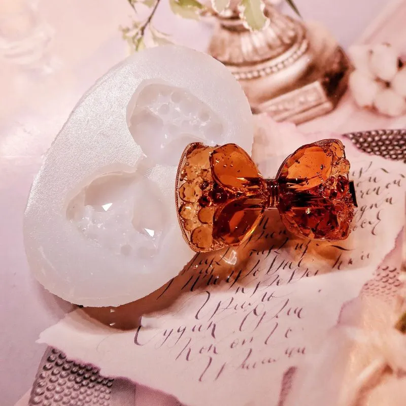 Handmade Diamond Bow Hairpin Resin Mold