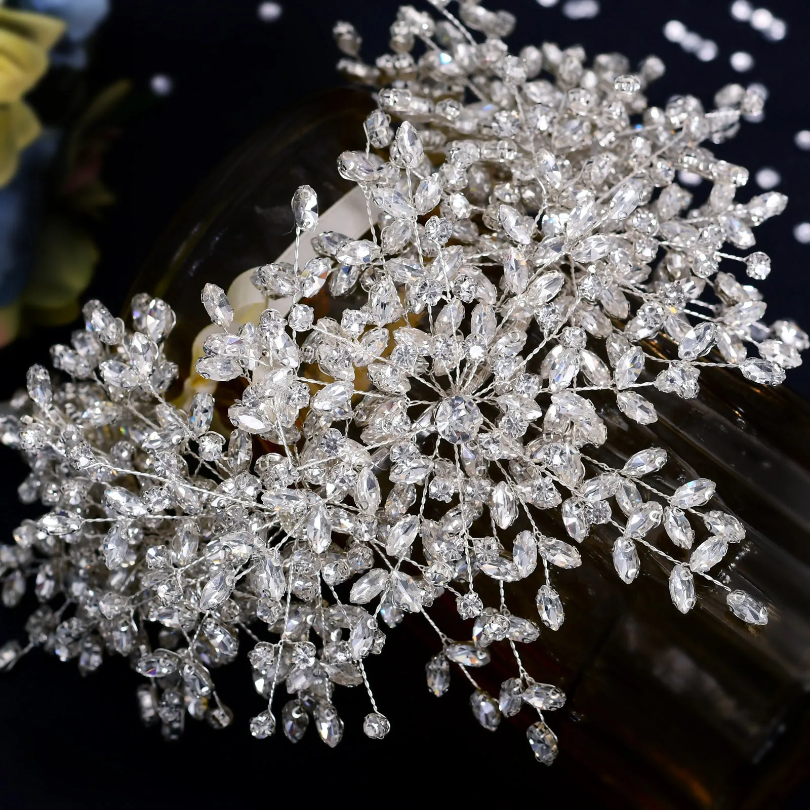 Handmade Rhinestone Queen Wedding Crown