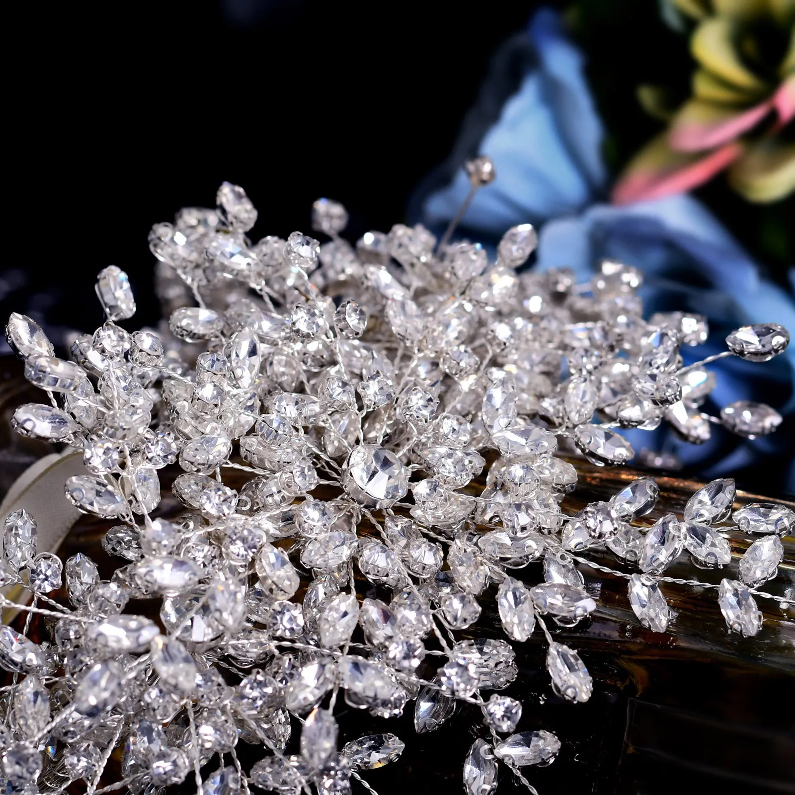 Handmade Rhinestone Queen Wedding Crown