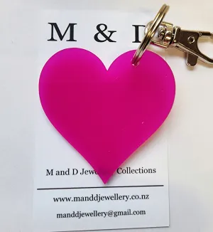 Heart Key Rings / Bag Tags