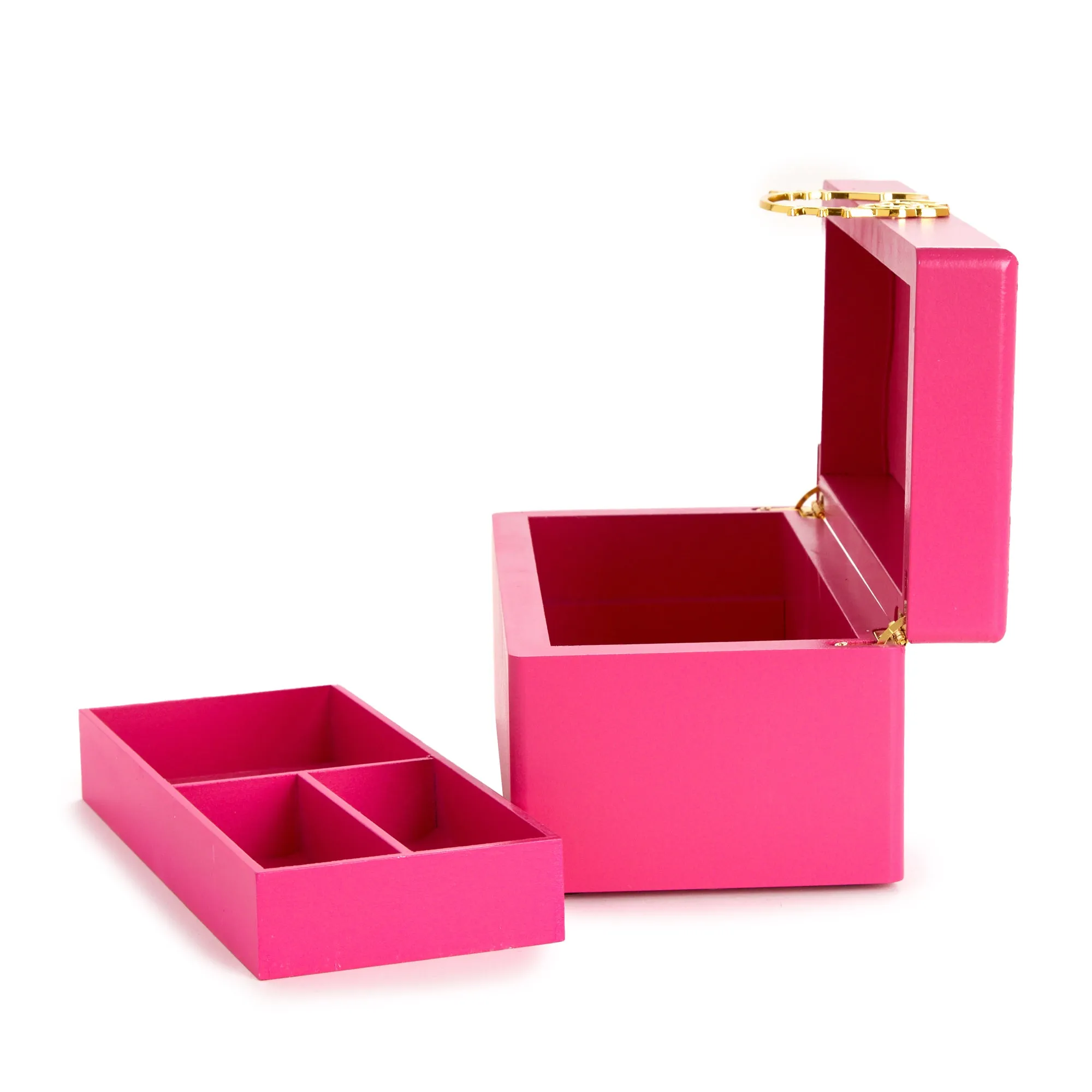 Hello Kitty Pink Lacquered Jewelry Box Organizer