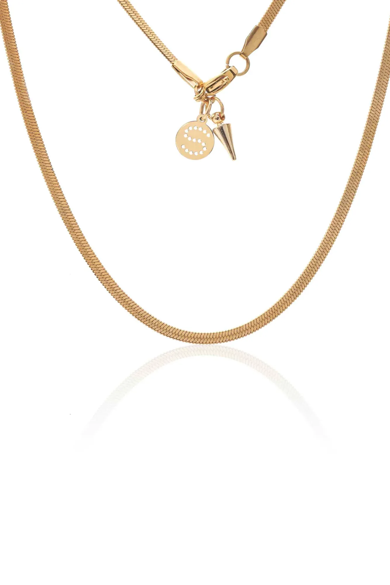 Herringbone Necklace - Gold