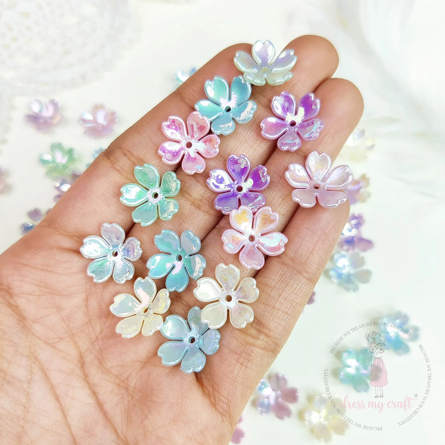 Holographic Sakura Flowers