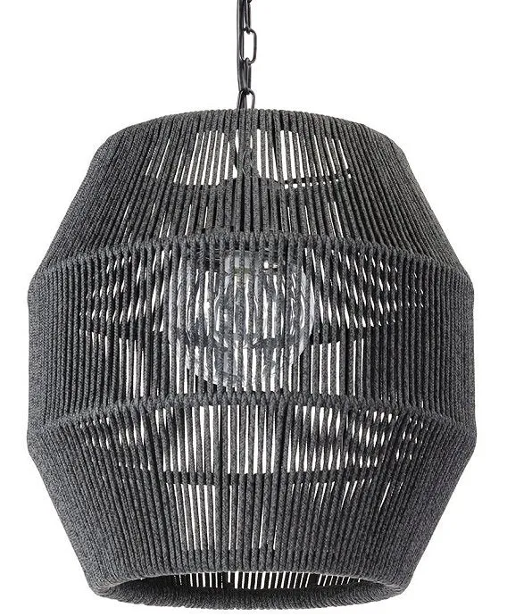 Indoor/Outdoor Open Weave Barrel Pendants
