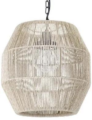 Indoor/Outdoor Open Weave Barrel Pendants