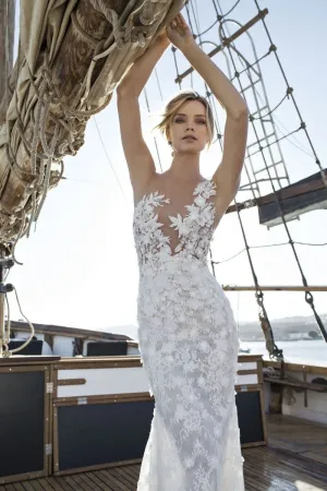 Intricate Handmade Details Gown with 3D Flowers