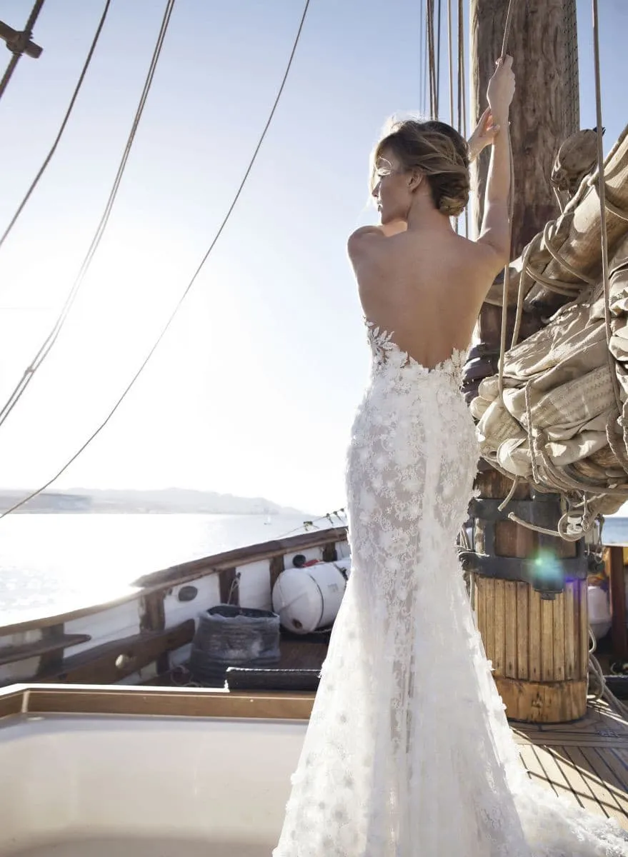 Intricate Handmade Details Gown with 3D Flowers