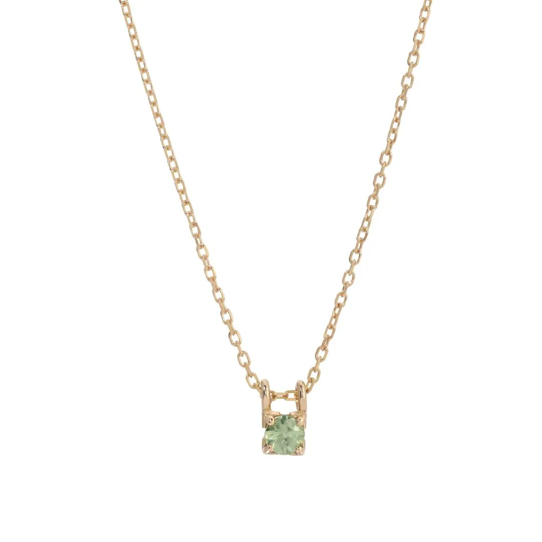 Jennie Kwon Designs Green Sapphire Petite Era Necklace 16"