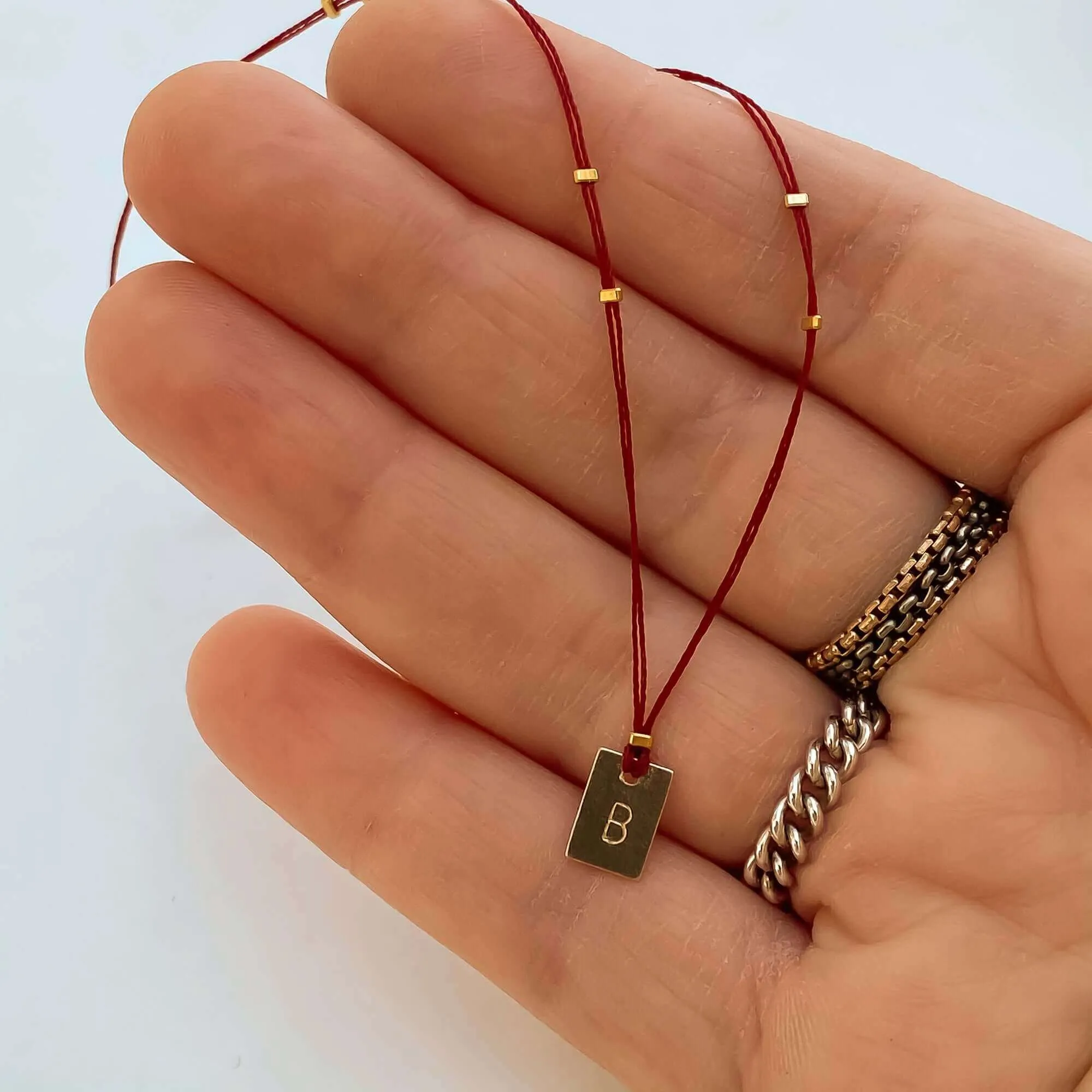 JIVA SQUARE THREADED NECKLACE