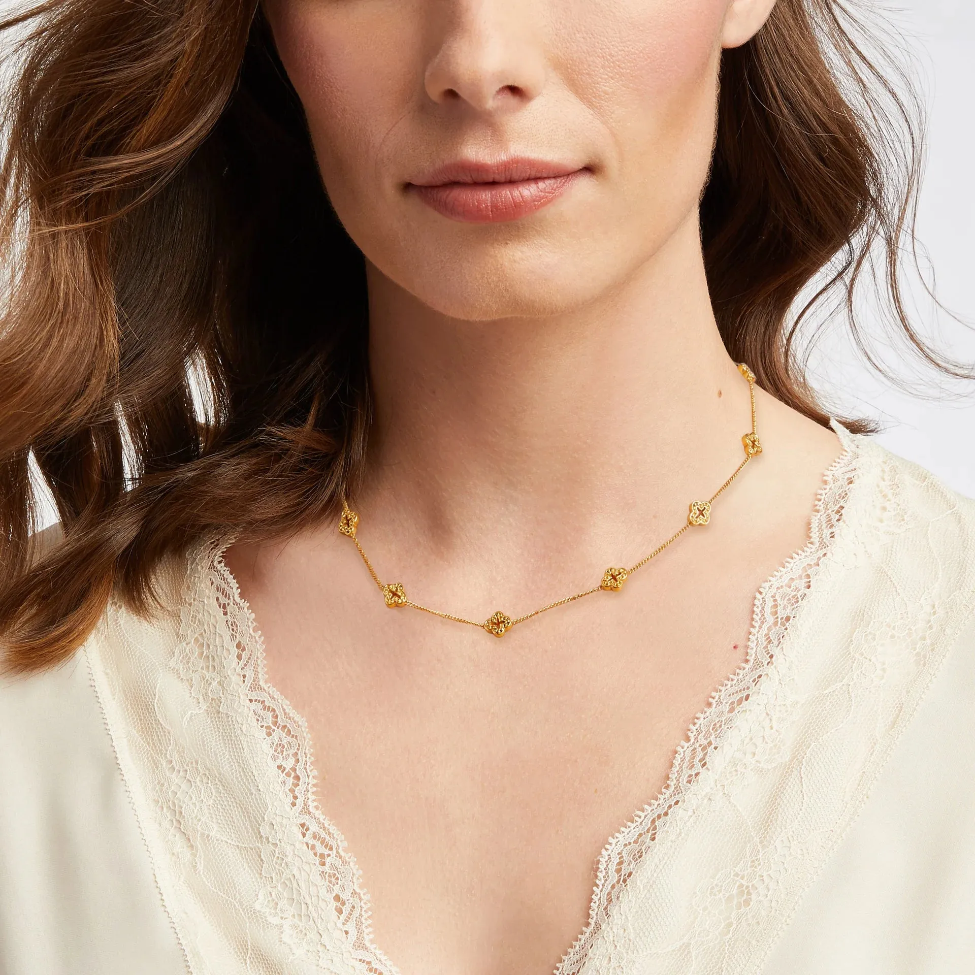 Julie Vos, Florentine Demi-Delicate Station Necklace