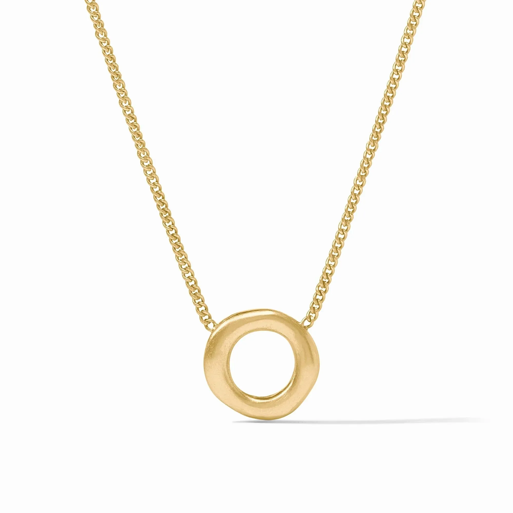 Julie Vos Wave Circle Delicate Necklace OS